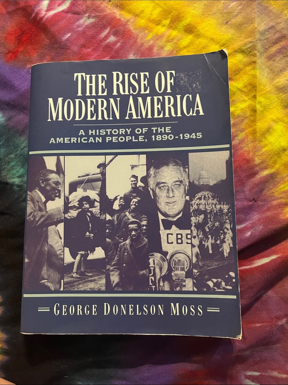 The Rise of Modern America by George Donelson Moss - Navy Cover